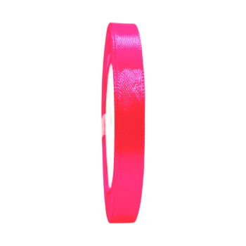 Rola Satin 0.9cm Roz Neon