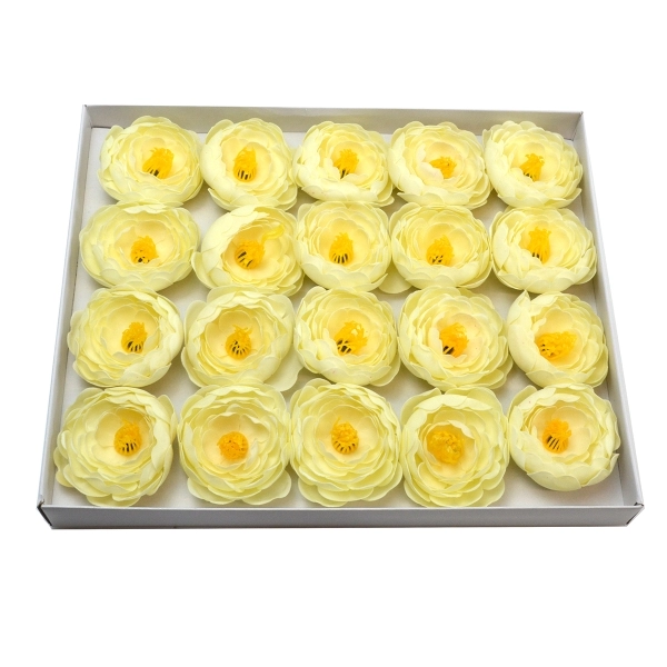 Set 20buc ranunculus de sapun parfumati atingere reala crem afo